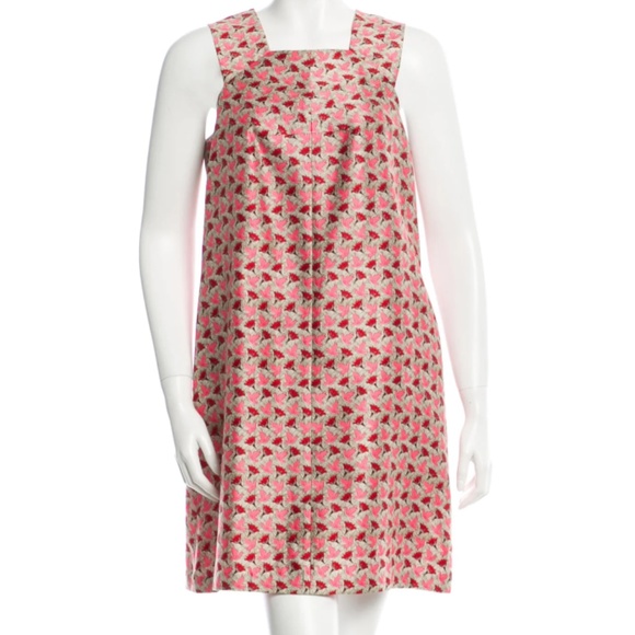 Tory Burch, Bird Print, Shift Dress, Size 4 - Picture 1 of 4